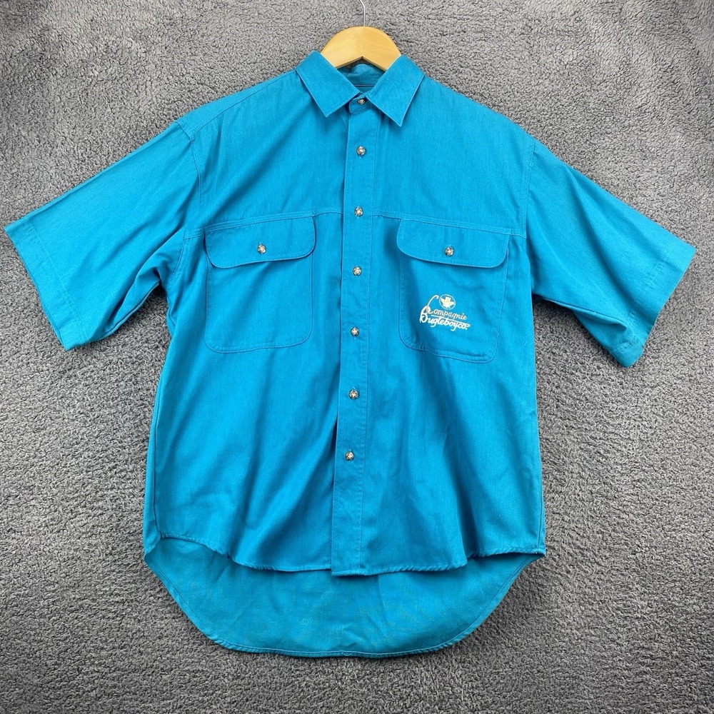 Bugle‎ Boy Shirt Men S Compagnie BBC Embroidered Safari Hike Trail
